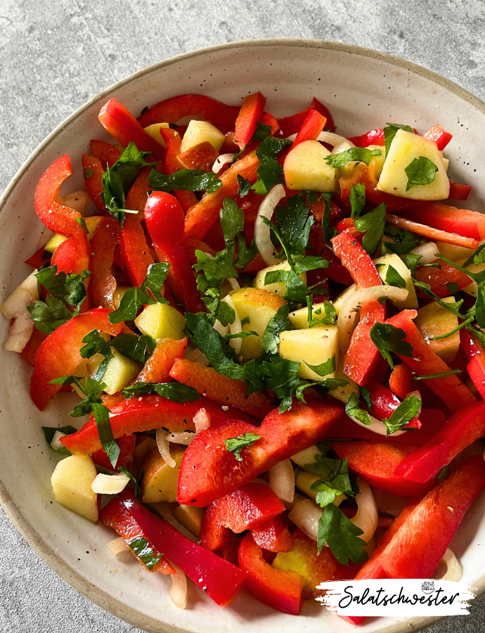 Schneller Apfel-Paprika-Salat