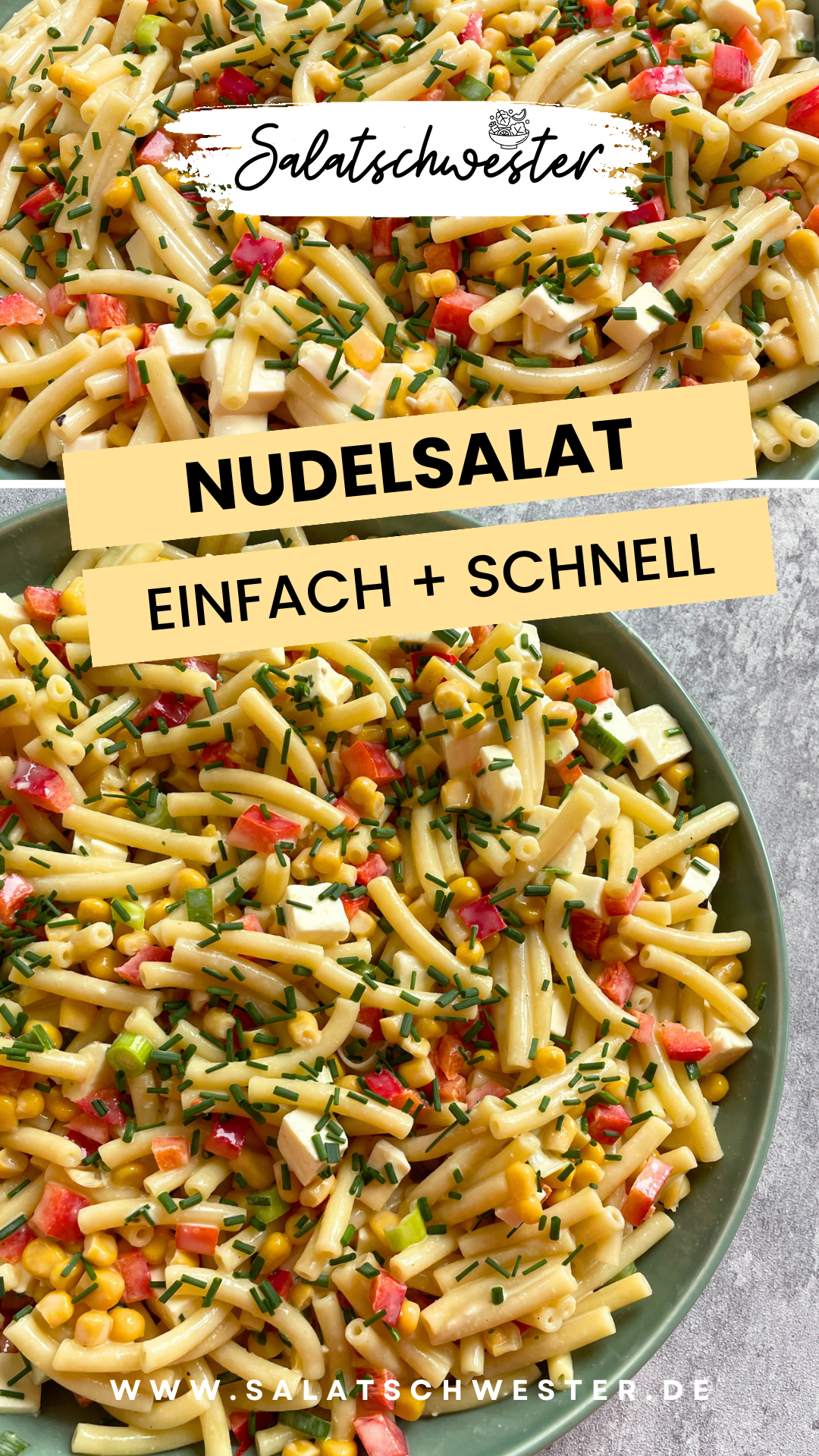 Ein veganes Fest für die Sinne: Vegan zu essen bedeutet nicht, auf Genuss zu verzichten! Mein Salat mit Nudeln ist ein Beweis dafür, dass vegane Küche alles andere als langweilig sein kann. Mit seinen köstlichen Aromen und seiner cremigen Textur ist dieser Salat eine wahre Gaumenfreude für Veganer und Nicht-Veganer gleichermaßen. Tauche ein in die Welt der pflanzlichen Köstlichkeiten und entdecke neue Geschmackshorizonte mit diesem einfachen und dennoch raffinierten Rezept. 