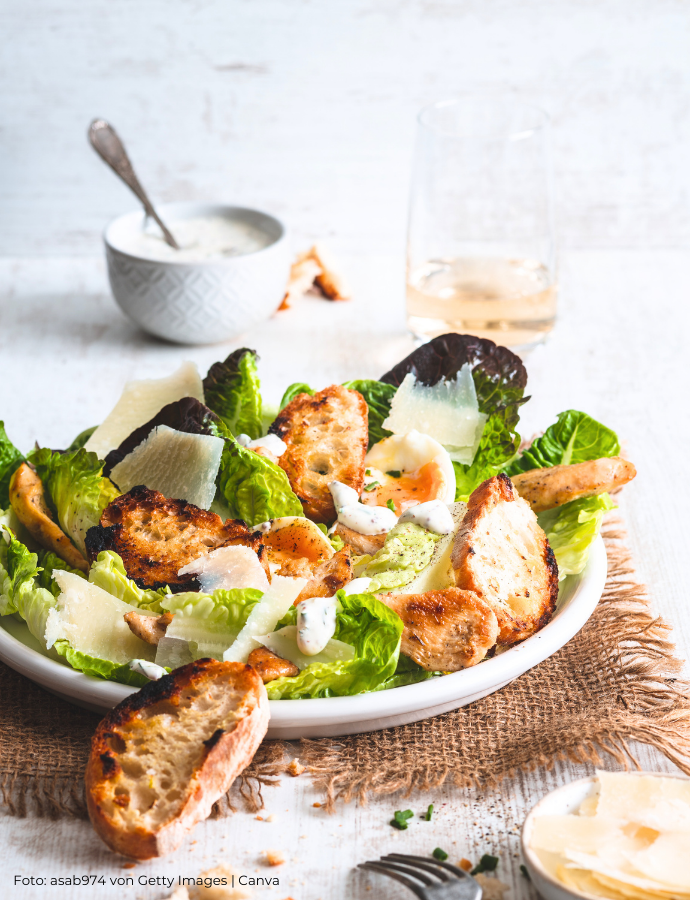 Beispielfoto Croutons als Salattopping | Salatschwester