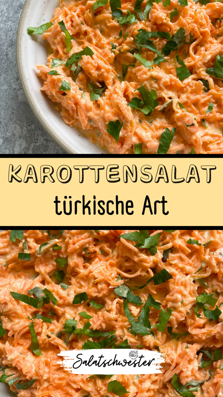 Karottensalat mit Joghurt nach türkischer Art veganes Rezept