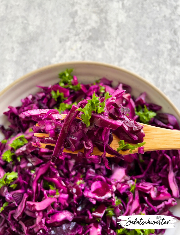 Einfaches Rotkrautsalat Rezept