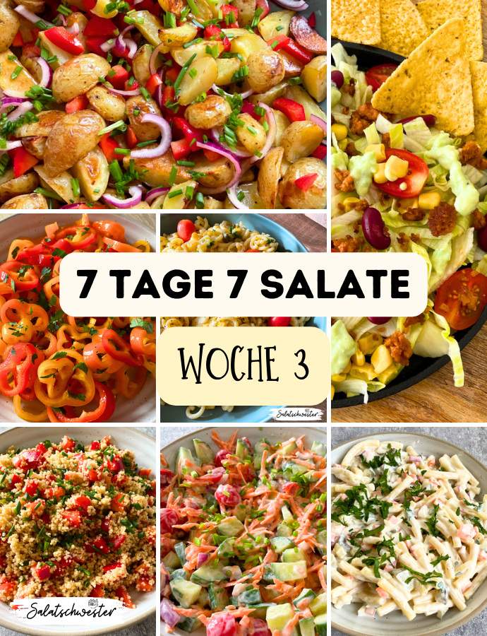 Wochenplan: 7 Tage 7 Salate Woche 3 – Leckere Salat Rezepte