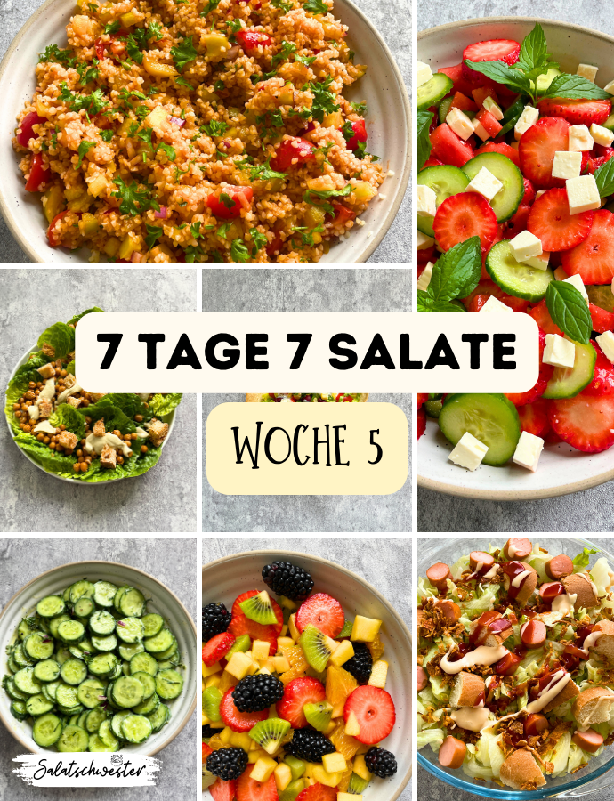 Wochenplan: 7 Tage 7 Salate Woche 5 – 5 Salat Ideen