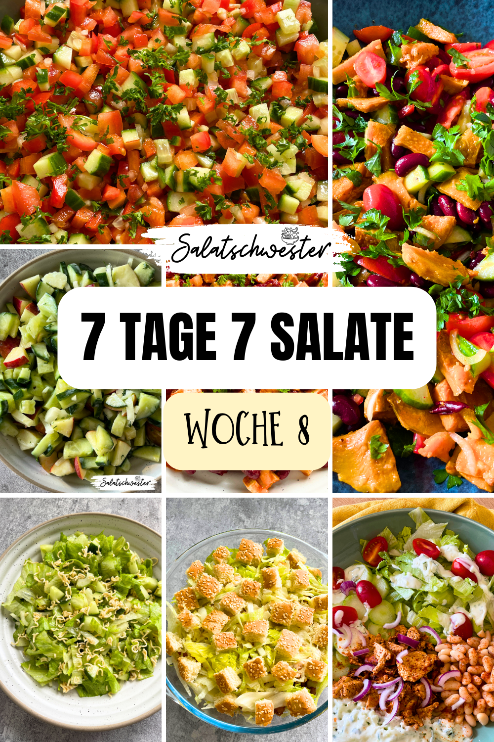 Wochenplan: 7 Tage 7 Salate Woche 8