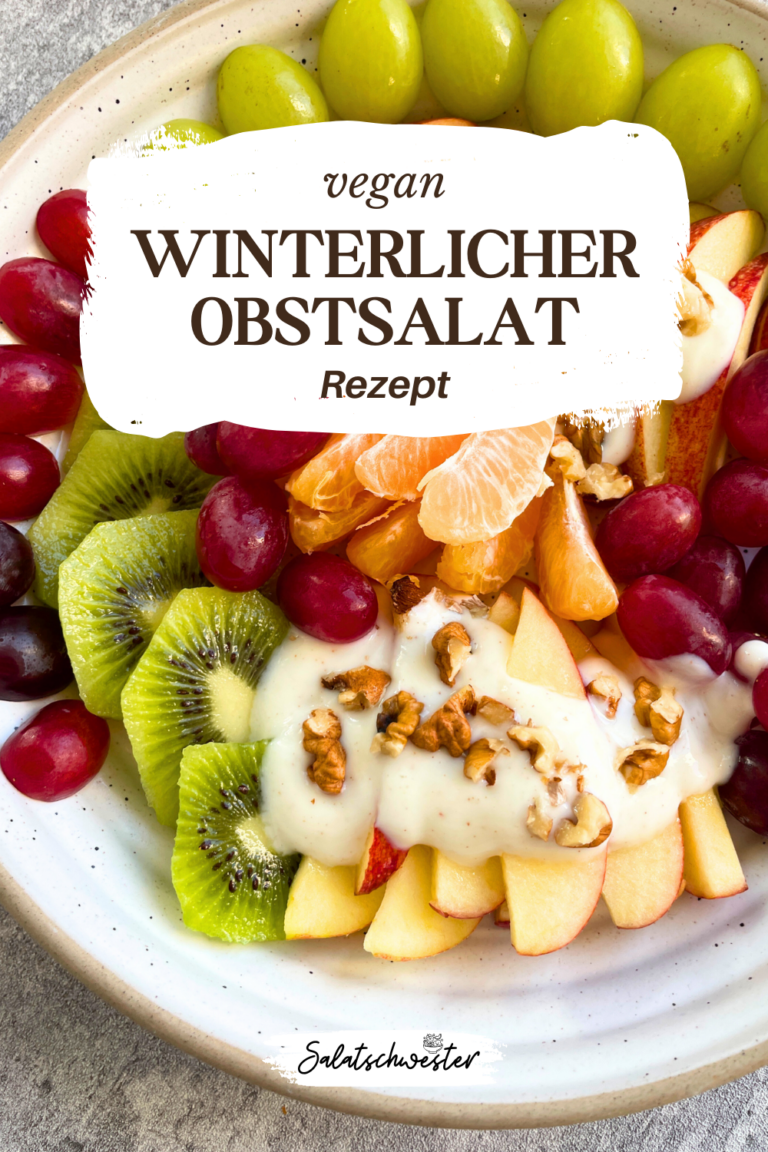 Winterlicher Obstsalat mit Zimt-Joghurtdressing