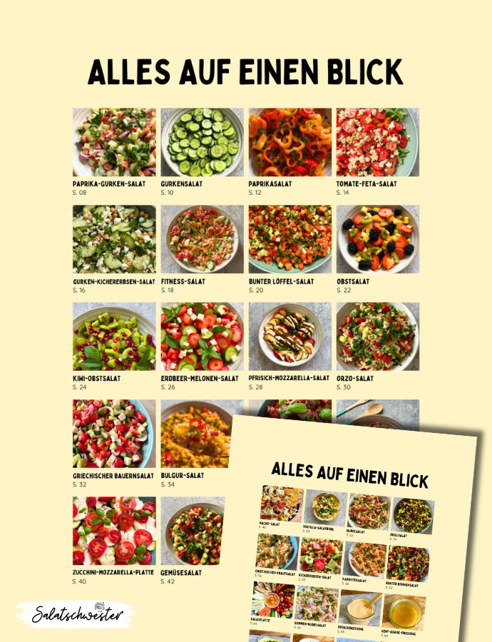 Sommersalate vegan & vegetarisch – leichte Rezepte mit jeder Menge Sommerfeeling.