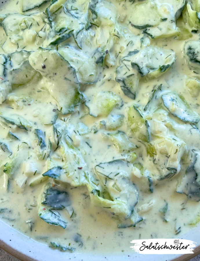 Gurkensalat wie bei Oma – traditionelles Rezept