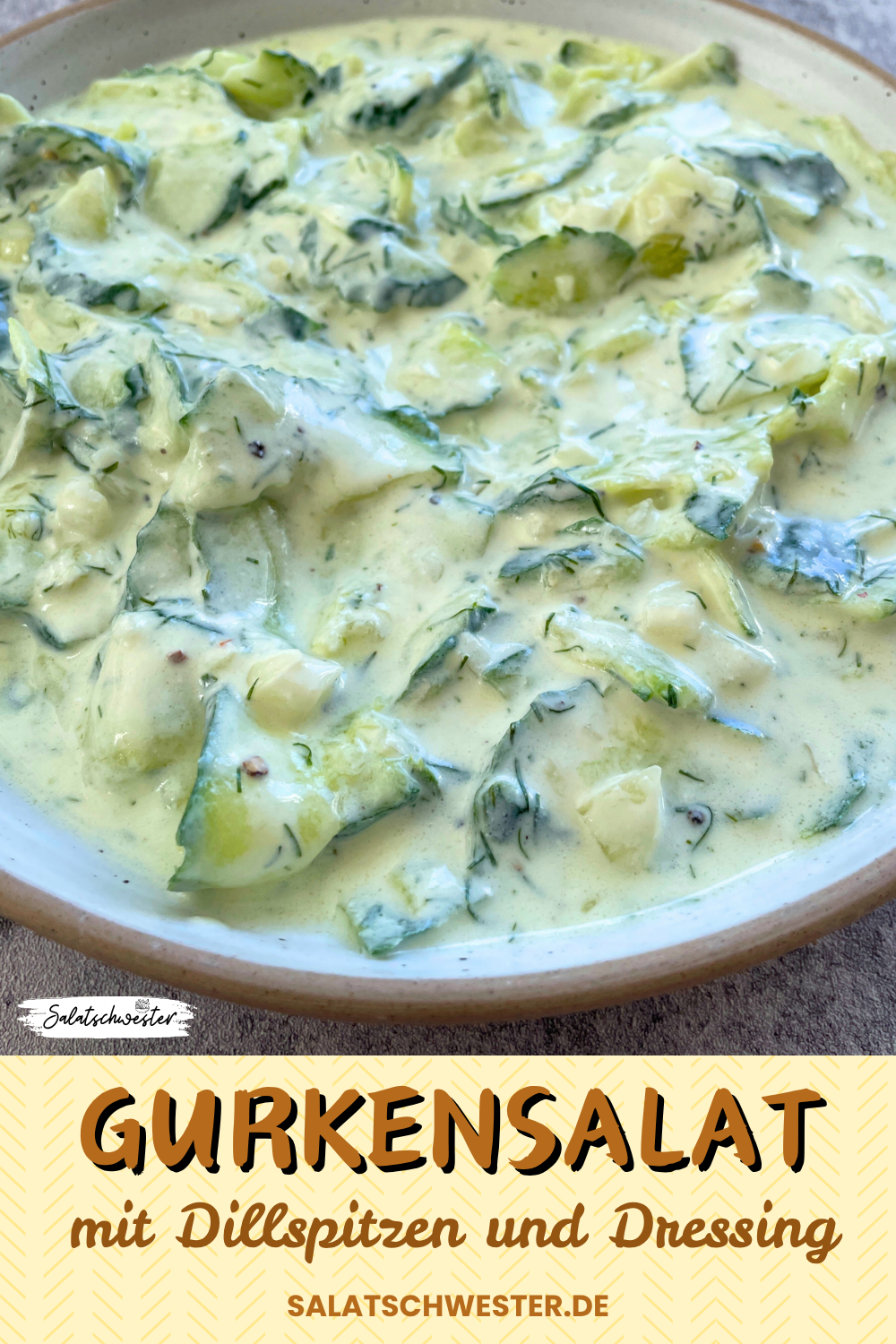 Gurkensalat mit saurer Sahne – die beste Beilage